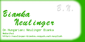 bianka neulinger business card